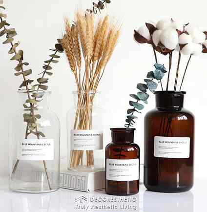 Vas Bunga Botol Kaca Classy Aesthetic