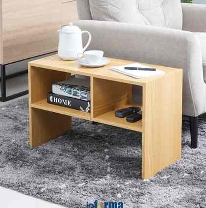 Meja Flip Side - Cokelat Oak Multifunctional