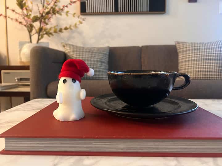 #decor #cup #drinkware #coffeetable #styling #home **NEW PURCHASES** Here are two recent purchases. See that cute ghost? It’s a candle. I won’t light it. So cute that i want it forever. And it’s even cuter since I placed a winter hat on it. Lol. I’m even gonna keep my eyes peeled for various types of tiny hats that i can place on it. Imagine…cowboy hat/sombrero/baseball cap/beanie/fedora or even any female type hat! 
  How bout that cup and saucer? It’s a 2 piece set that CB2 currently sells.