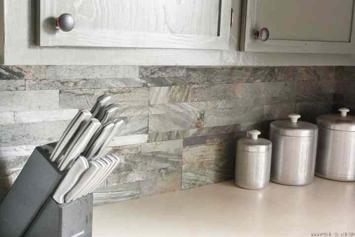 Not much of a DIYer? Peel and stick tile is SUPER simple and such an easy way to elevate your backsplash! #diy #kitchen #backsplash #peelandstick