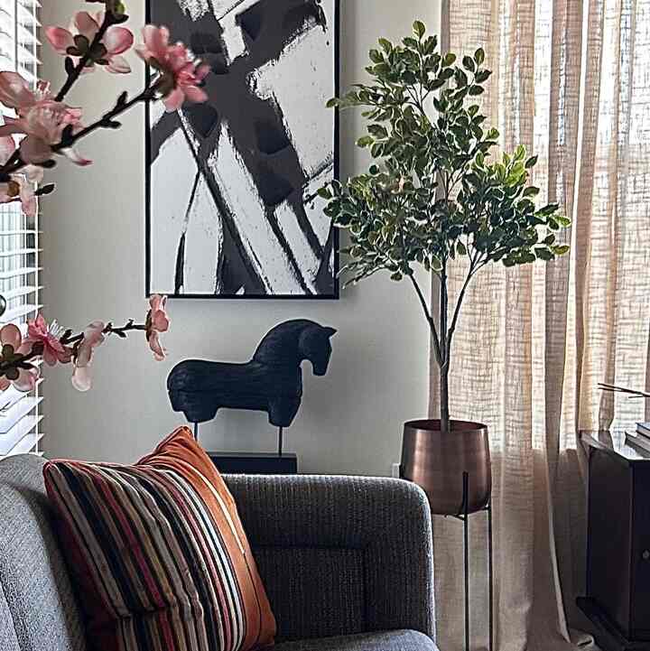 <span data-sheets-root="1" style="color: rgb(0, 0, 0); letter-spacing: normal; font-size: 10pt; font-family: Arial;">I bought new throw pillow covers to transform my current throw pillows. Two identical ones were supposed to show up because that’s what I ordered, but they sent a different one as opposed to the duplicate of the one you see here. But I will get that resolved so they’ll be two of these . As far as the couch goes…It is going to have a totally new look. You will think I got new furniture! Seriously! I hope to be sharing the new look with you early next week. #pillow #drapes #plants<br></span>