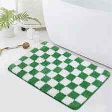 Checkered Bath Mats for Bathroom