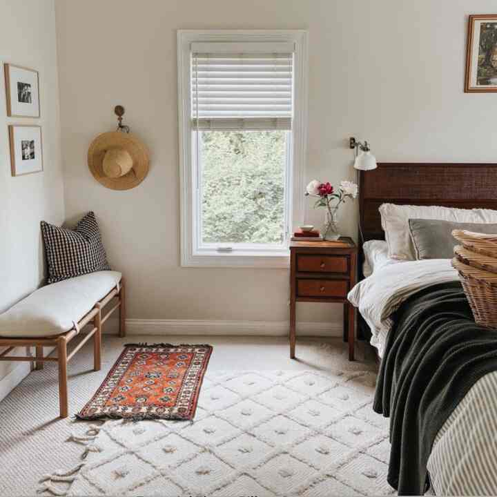 Kamar Tidur Utama. Eklektik #cozybedroom #primarybedroom #simplebedroom