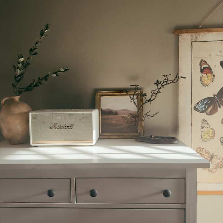 Moody evening vibes #marshall #moody #moodyinterior 