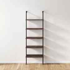 Wood Wall Mount Ladder Bookshelf