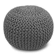 Rigby Hand Knit Round Pouf