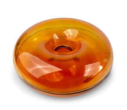 Sabine Marcelis Orange Glass Serving Bowl with Lid