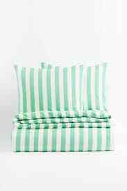Striped King/Queen Duvet Cover Set