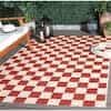 Checkered Indoor/Outdoor Area Rug