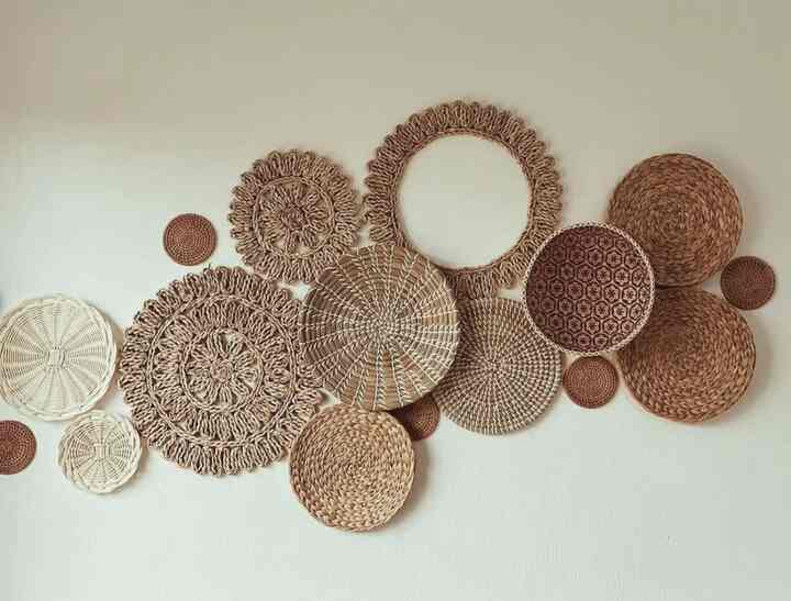 Basket Wall Decor Set of 16