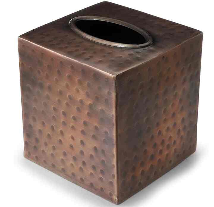 Copper Finish Tissue Box