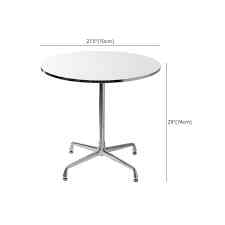 White Engineered Wood Table