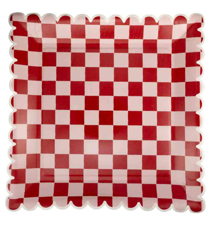 Red Checkered Plates