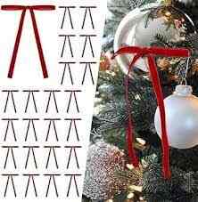 Red Velvet Christmas Tree Bows