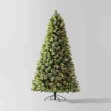 Pre-lit Virginia Pine Artificial Christmas Tree Dual Color Lights
