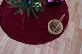 RedWine Christmas Tree Skirt