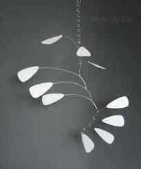 White hanging Mobile