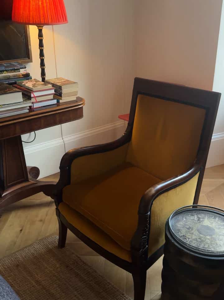 Star of the show is a vintage chair #artdeco