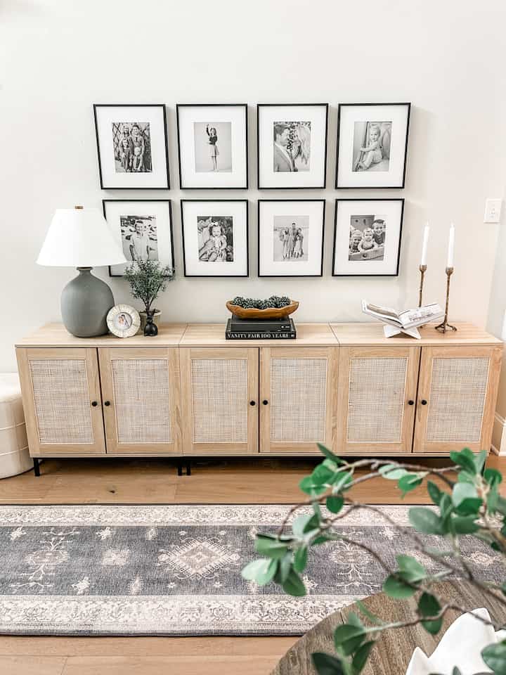 Spring styling for our entry sideboard #storagecabinet 