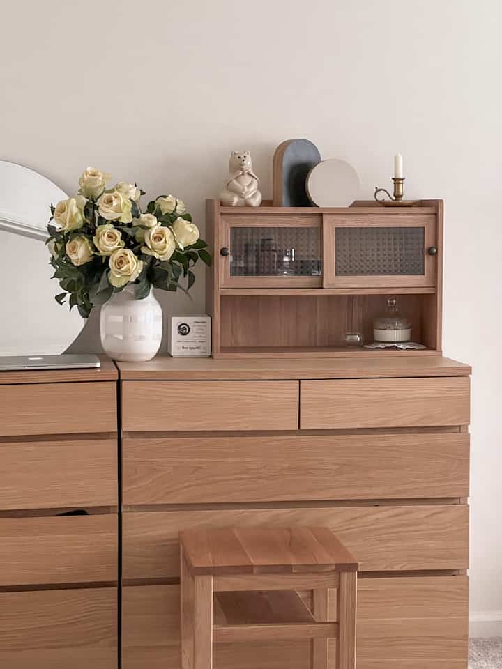 ✨🤎
#woodenfurniture #WoodInterior #woodencabinet #beigetone #cozyhome