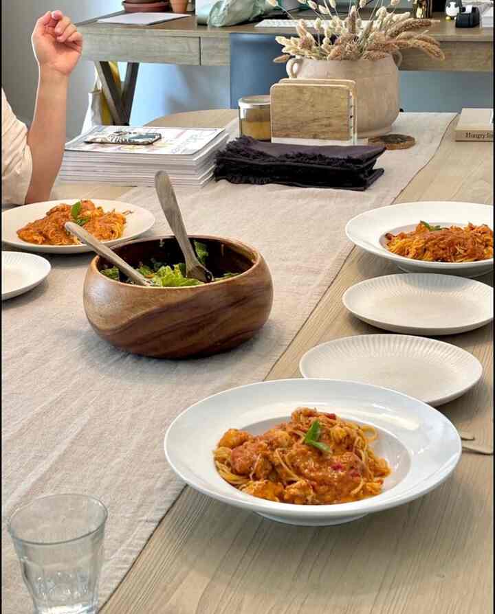 Pasta lobster tomat.🍝 #diningtable #diningroom #modern #cook #kitchen