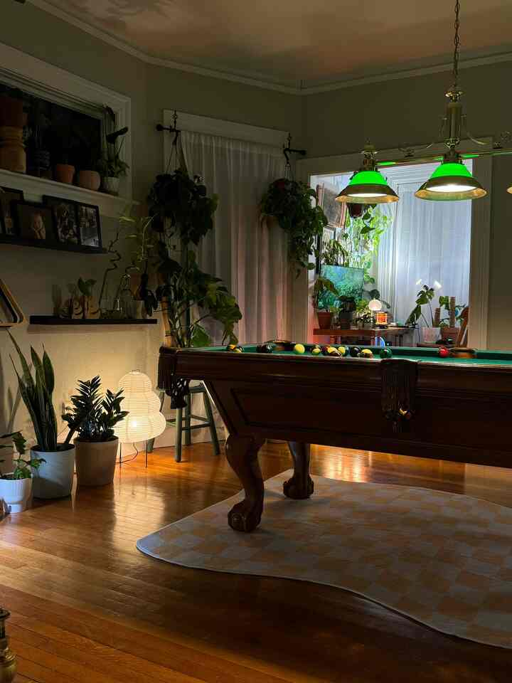 Love this view 😻🎱 #BilliardRoom