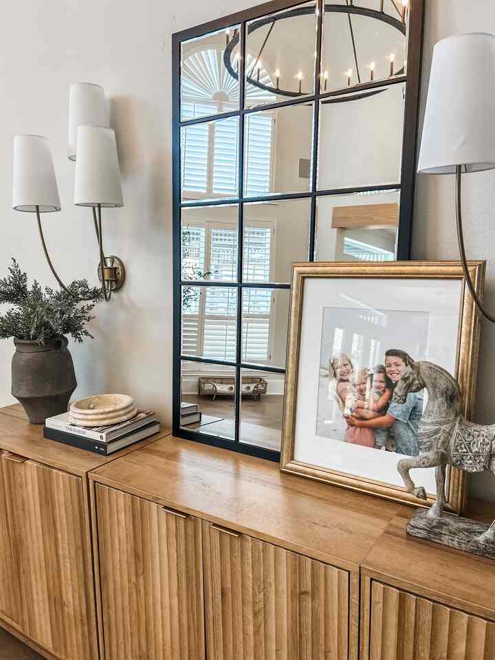 Our favorite storage cabinets that hide all the clutter! #familyroom #toystorage 