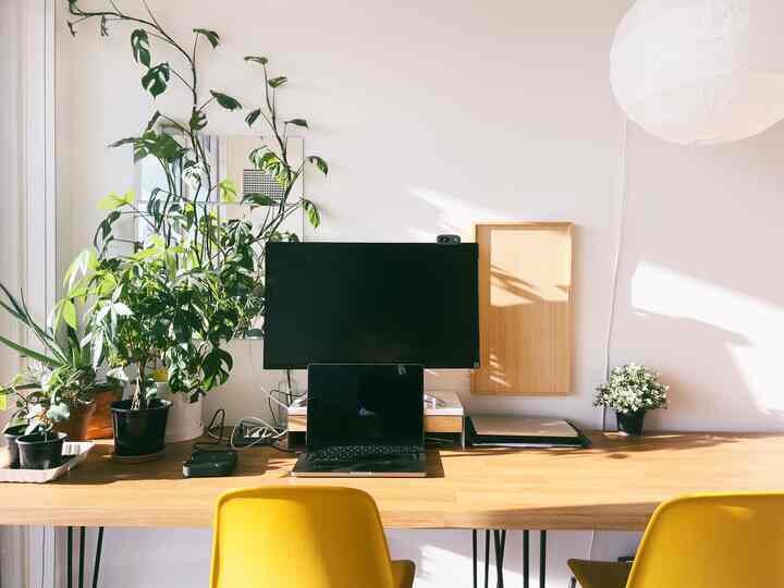 Sun filled home-office corner

#homeoffice #wfh #ikea #modern #plants #biophilic