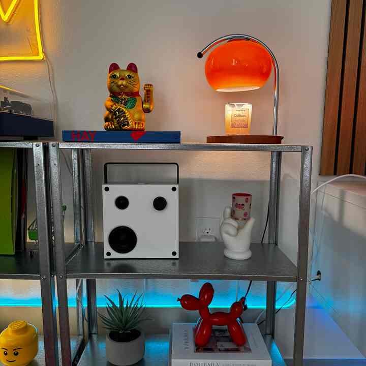 The IKEA Hyllis shelf was an affordable option to create the perfect little shelving system for all of our decor!
#shelfcabinet #ikea #livingroominterior 