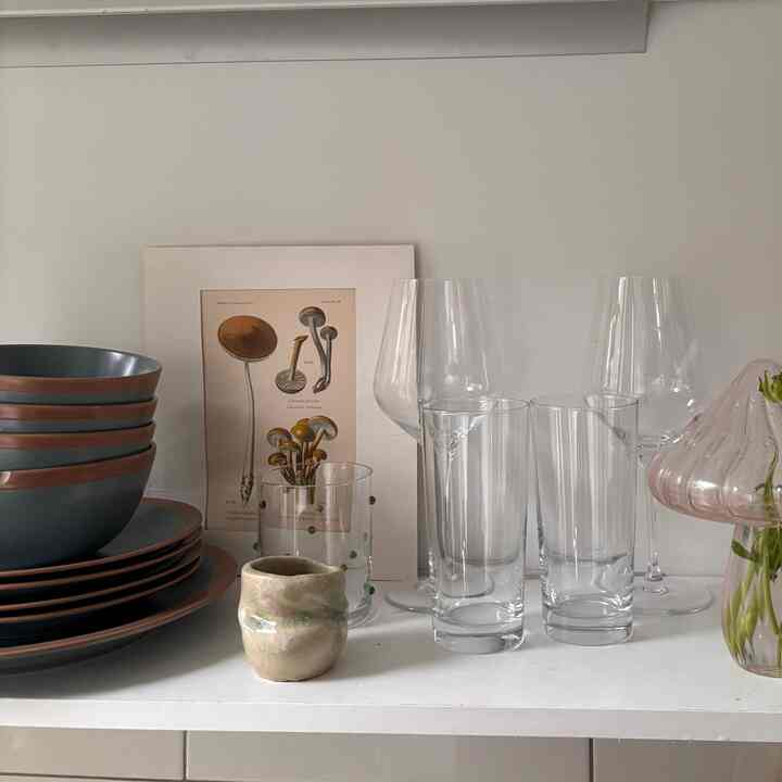 Mushroom inspired kitchen 

#mushrooms #mushroomvase #kitcheninterior #apartmentkitchen #nyc