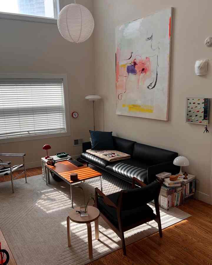 <span data-sheets-root="1" style="color: rgb(0, 0, 0); letter-spacing: normal; font-size: 10pt; font-family: Arial;">I’ve had this painting in my livingroom for few months now. It is by an artist called Andreas Emenius and the title is ‘Understanding everything you don’t want to say’ and I remember the day I hung it up because I was so excited to finally have tall enough wall to hang this. Next to it I have a fun with a 🐵 hanging from it.&nbsp;</span><div><span data-sheets-root="1" style="color: rgb(0, 0, 0); letter-spacing: normal; font-size: 10pt; font-family: Arial;">#livingroominterior #livingroom #shelf #wallinterior #walldeco #artwall #art #painting #paintinginterior</span></div>