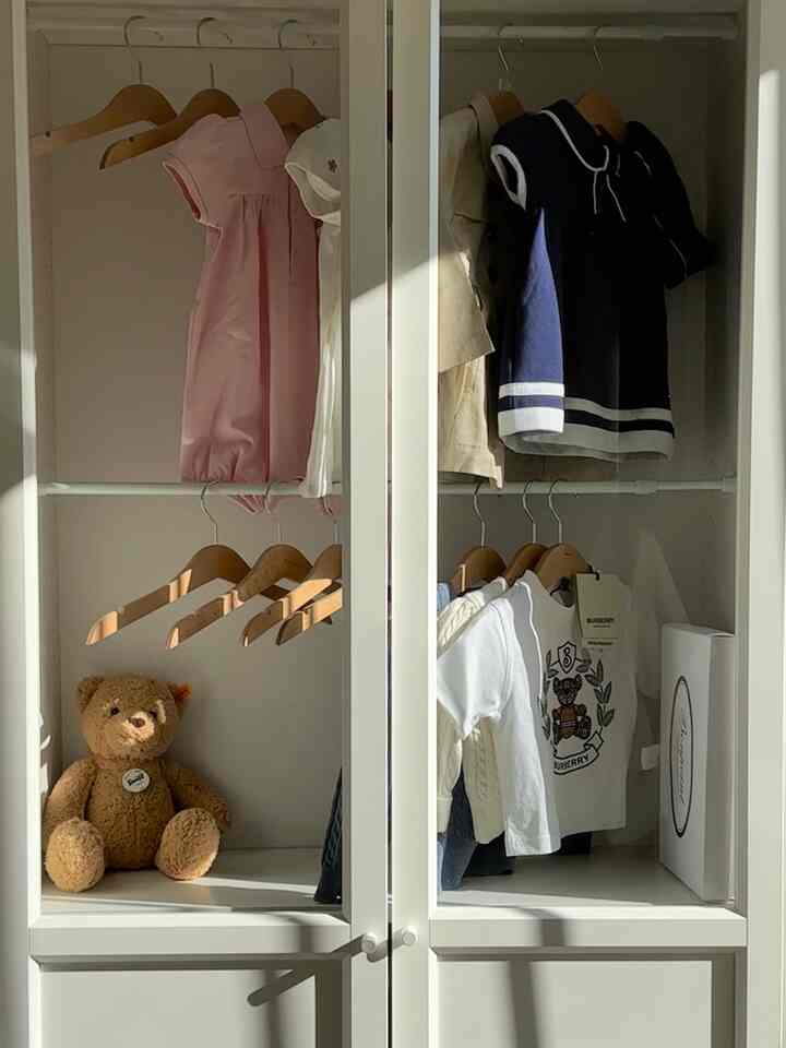 Baby closet #ikeabilly #billy #babycloset