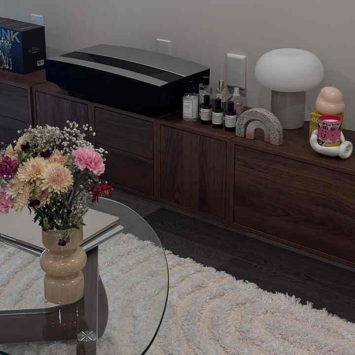 a place to relax, recharge, and feel inspired 💫

#livingroom #homedecor #cozyroom #sozyhome #coffeetable #vase #ikea #ikealamp #ikeahack #Midnightcenturymodern #japandi