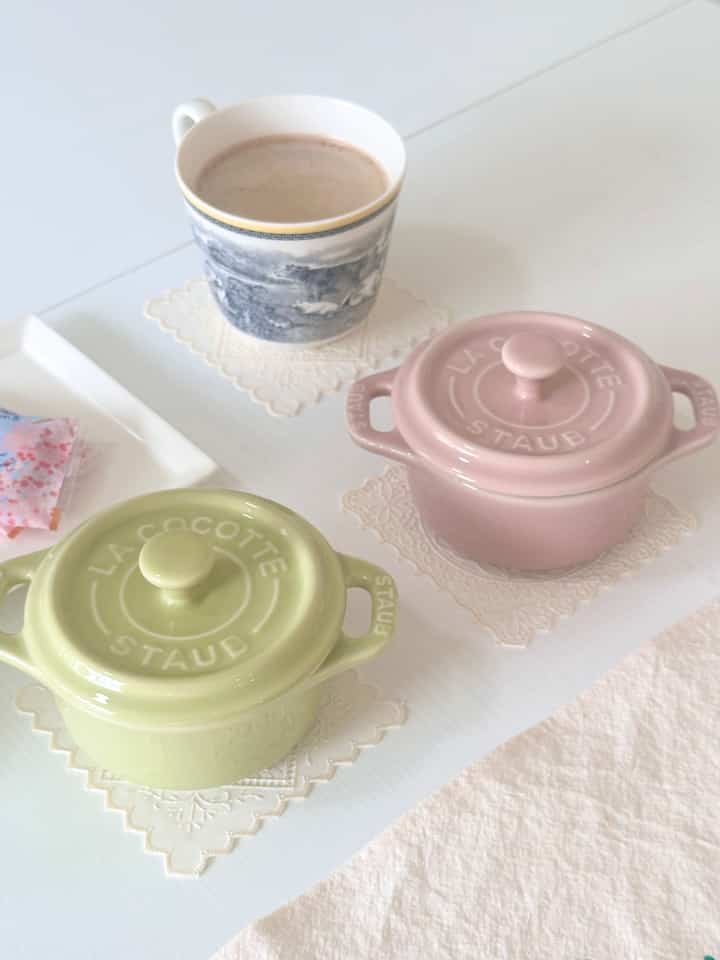 With spring color 🌱🌱

#Staub #cocotte #plate #coffee #coffeecup #daily #interior #brunch