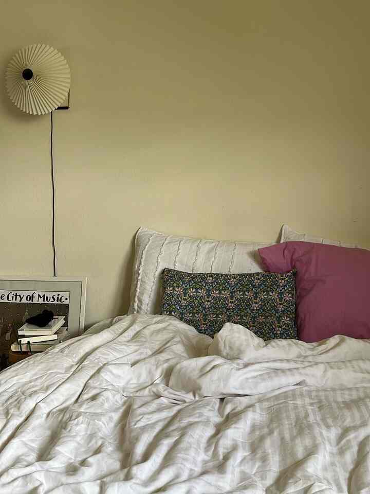 Do you have pink on your spring color palettes? I didn't really like pink when I was younger, but I really like having a hint of pink in my bedroom. 🌸

#bedroom #beddingset #pillowcover #spring #springinterior