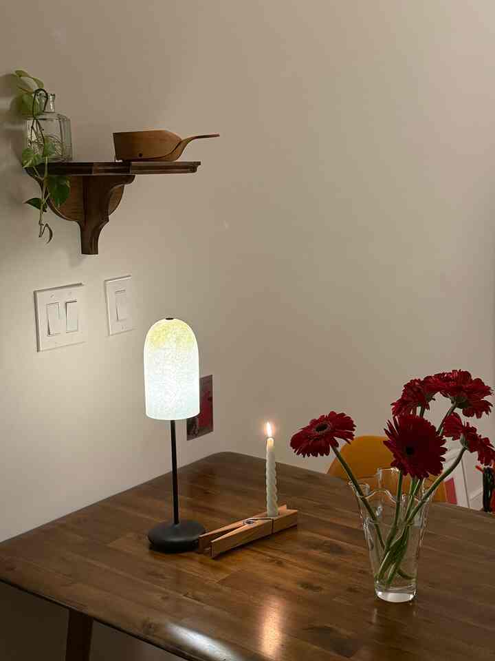 Things that I have been loving lately. 

1) wood shelf that holds my whale sculpture
2) DIY candleholder. I just used a big wooden clip to hold the candle and voila!
3) Modigliani woman with a hat sculpture
4) block lamp that looks like a cube of ice

#decor #homedecor #diy #decoration #eclectic #decoratemyhouse 