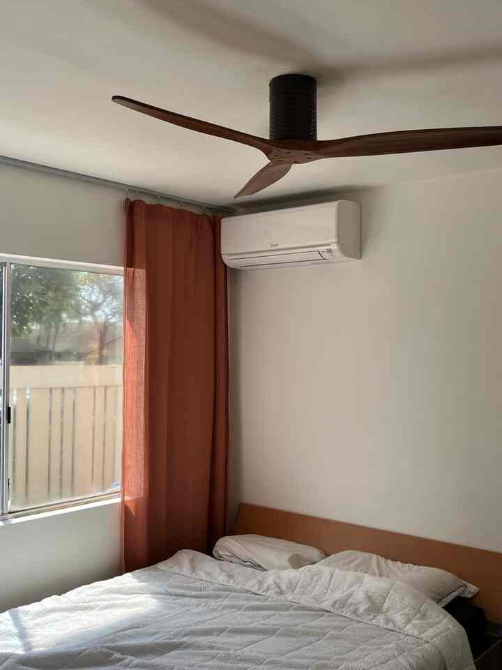 This fan is amazing! 🌬️ Living in Hawai‘i means it’s always warm, so a ceiling fan is a must. I personally don’t love using AC too much — I’ll take a good breeze any day! #hawaiiliving #ceilingfanlove #homeessentials #coolingoff #islandlife #cozyhome #homeinspo #breezyvibes #simpleliving #homedetails