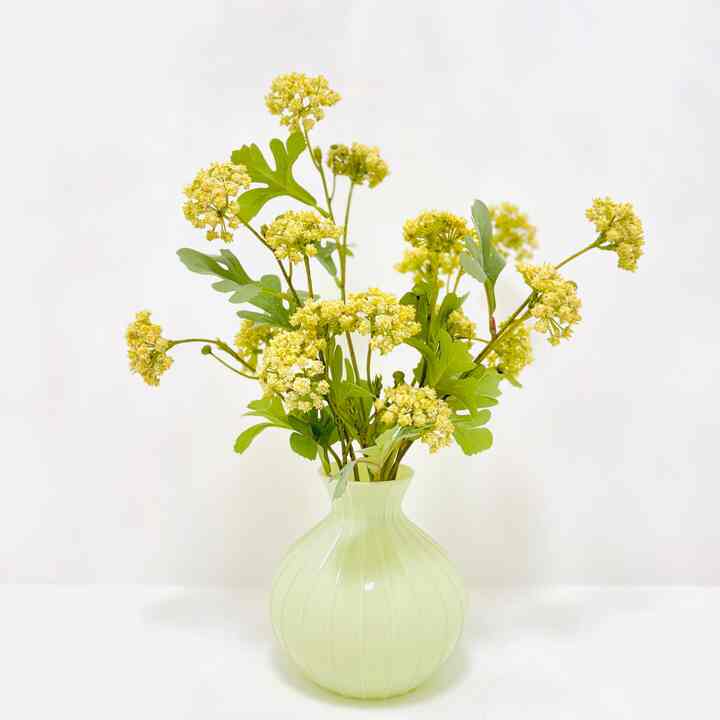 Added this adorable faux sedum arrangement to my flower collection for a pop of sunshine! I haven’t decided on a permanent spot for it yet—where would you style it?

#flower #flowerinterior #spring #springinterior #vase #flowerdecoration 