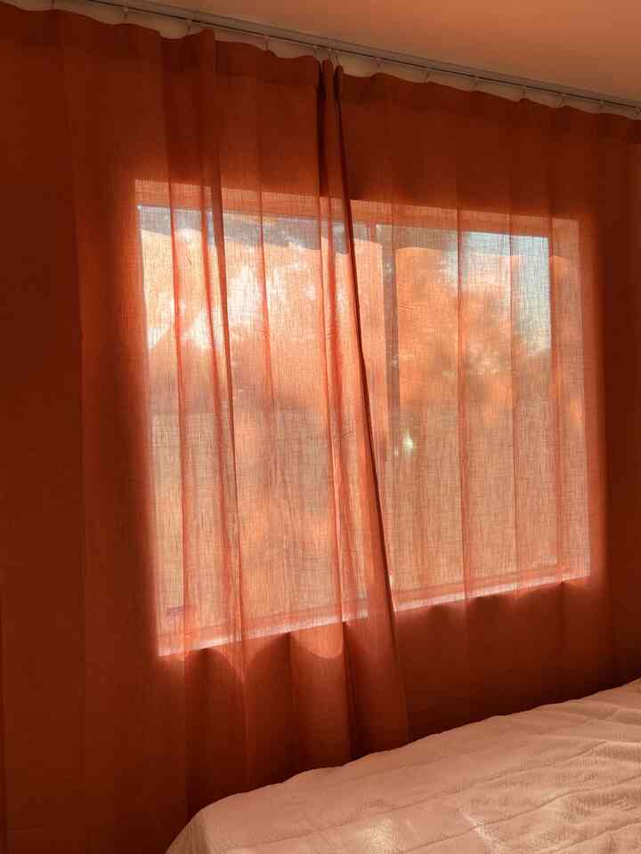 Ceiling-to-floor curtains are the best ✨ Loving how this color looks with the sunlight pouring in! #windowtreatments #curtainlove #homedetails #cozyhome #interiorinspo #sunlitspaces #modernhome #homevibes #simpledecor #warmspaces