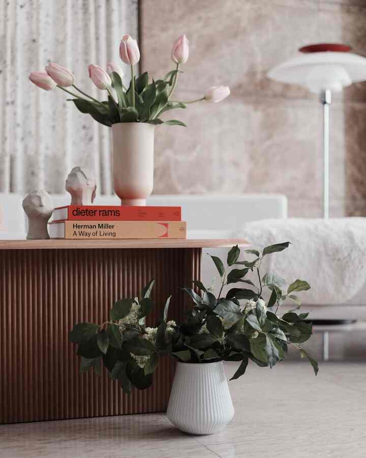 You can’t have spring decor without flowers.

#livingroom #livingroominterior #livingroomdecoration #flower #flowerinterior #flowerarrangement #vase #sculpture #designbook #rug #coffeetable #spring #springdecor 