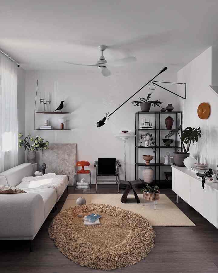 Rearranging funiture is the best way to refresh a space.


#livingroom #livingroominterior #livingroomdecoration #couch #sofa #stool #loungechair #chair #plant #Planterrier #rug #canvasframe #shelf #shelfinterior #lamp #lighting #lightinginterior #ceilingfan 