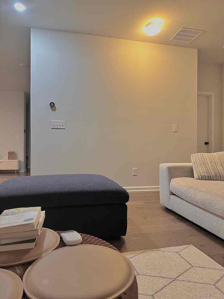 One random night, we suddenly felt the empty wall looked way too boring🙂‍↔️
So we decided to fill it up with some frames😎
Making sure everything was aligned perfectly was a tough journey—it definitely required teamwork!😂
We’re planning to add a rail light above and switch the photos soon… with ones of our very first baby👶🏻🤍

#frame #framedecor #goldandblack #walldecoration 