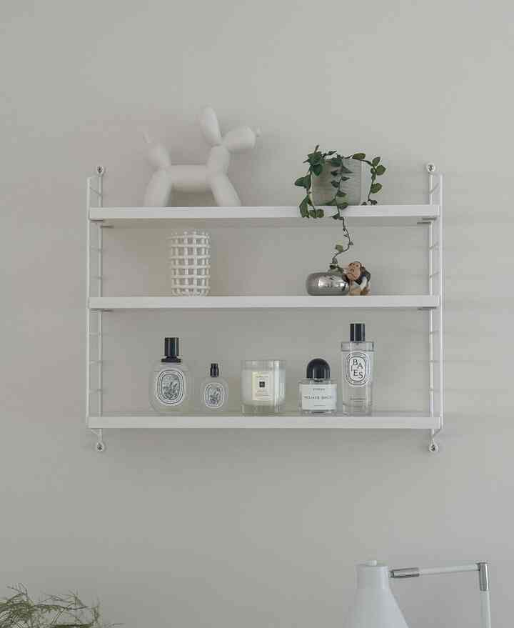 String shelf is a game changer for our new home 🥹🫶🏻 #homedecor #homeinterior 