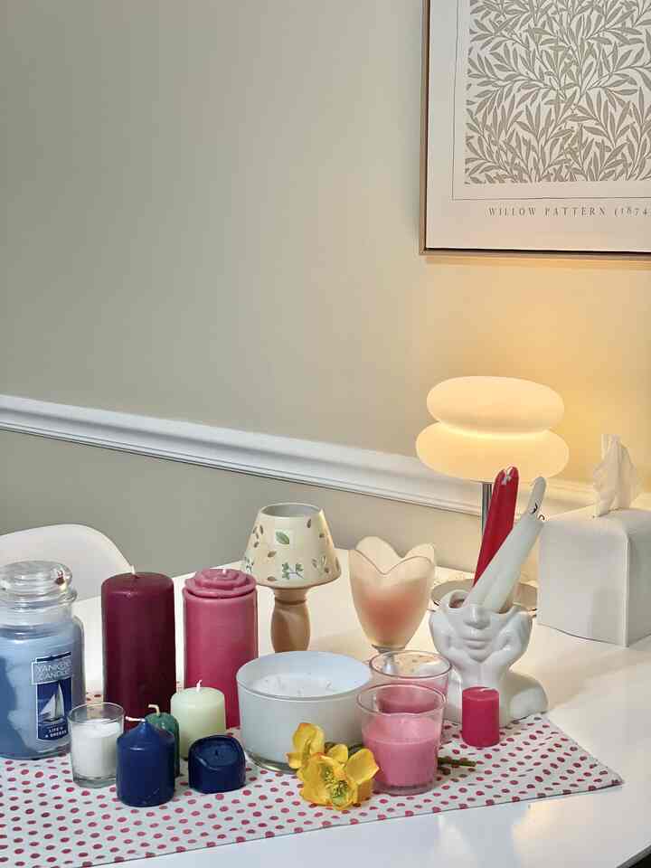 Today was a quiet day spent organizing my candles.

Each one holds a little memory—some from cozy winter nights, others from moments of calm during stressful days. As I arranged them by scent, color, and season, it felt like I was piecing together parts of my past. Sometimes, even small acts of tidying can feel healing. 🕯️

#candle #Organized #vase 