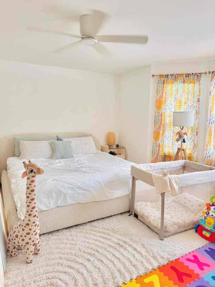 Day vs. Night Vibes in Our Bedroom!

We love letting natural sunlight in during the day! Since our bedroom faces the sun all day, we try to soak up as much sunshine as possible. ☀️

At night, we use lamps to create a cozy, relaxing atmosphere. Our baby plays in the bedroom before going to sleep, and using lamps instead of the ceiling light is the perfect way to set the mood—it’s much softer and less harsh than bright overhead lighting. 🌙✨

#dayvsnight #morningvsnight #dayaesthetic #nightaesthetic #bedroom #bedroominterior #bedroomdecor #beigeinterior #beigetone #cozy #cozybedroom #cozyhome #cozyinterior 