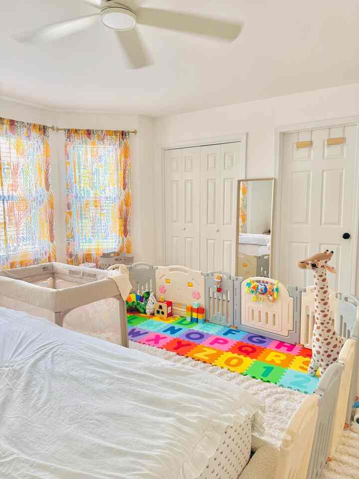 We rearranged our bedroom to accommodate a larger play area for our baby. Now she has even more space to crawl, explore, and play safely!

As parents, we always do what’s best for our kids—even if that means giving up or rearranging parts of our own space to better serve them. 💓

#bedroom #bedroominterior #bedroomdecor #cozy #cozybedroom #cozyinterior #cozyhome #beige #beigeinterior 