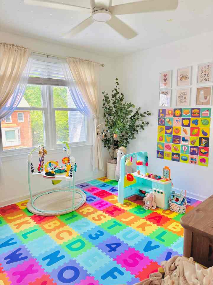 Day vs. Night Vibes in My Baby’s Playroom!

My baby’s playroom gets sunlight all day, so we keep the blinds open and let her soak up as much sunshine as possible. ☀️ The sun shining on her colorful play space feels so dreamy. 

At night, the room stays just as magical 😉✨
Her dad created a little galaxy for her! The glow-in-the-dark stars soak up the daylight and shine all night long. ⭐️⭐️⭐️

#nursery #nurseryinterior #nurserydecoration #nurseryfurniture #babymat #babyroomdecoration #babyroominterior #baby #babyroom #playroom #cozy #cozyroom #cozyinterior #cozyhome #dayvsnight #morningvsnight #dayaesthetic #nightaesthetic