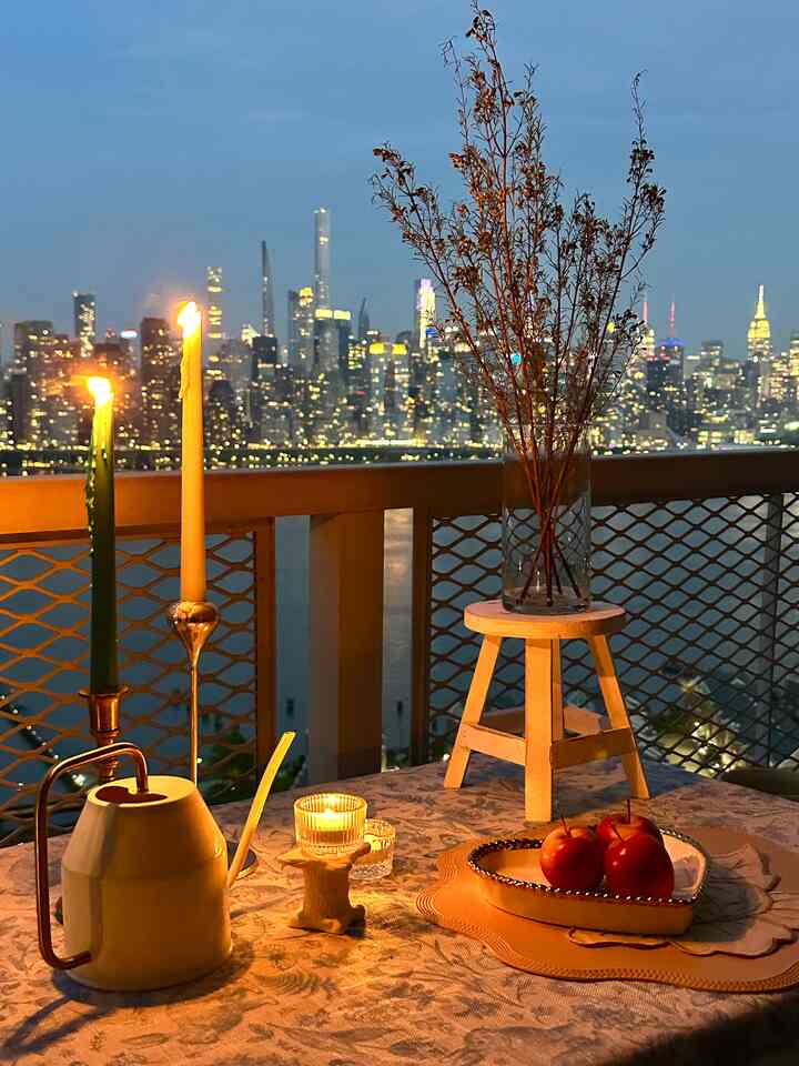 One of my favorite nooks to unwind after a long day is the balcony. It feels like it’s just the city and my home when I’m at my balcony with my favorite setup. 

Did you know it’s better to water the plants after sunset when it’s too hot outside? If you water the plants after sunset, it prevents the plants from absorbing too much heat during the day. 🪴

#balcony #newyorkview #frenchmodern #romantic #itsmyhouseandilivehere 