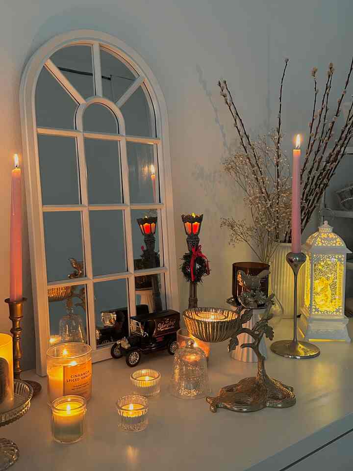 One of my favorite collections is definitely my candles. I have at least 20 more candles than the ones pictuted and more coming as Bath & Body Works just went on their semi-annual sale at the moment. 🕯️

Love how candles can instantly romanticize and make your space smell lovely. 

#myfavoritecollection #candles #styledspaces #interioraddict 