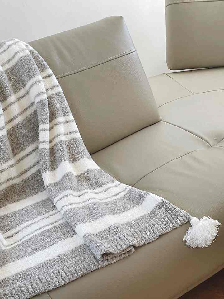 Tagged posts featuring Snuggle Sac Grey Stripe Knitted Throw Blanket 3